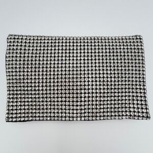 Amber Sceats Stella Crystal Clutch Satin Evening Bag with Chain Strap New